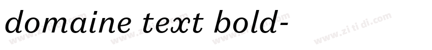 domaine text bold字体转换